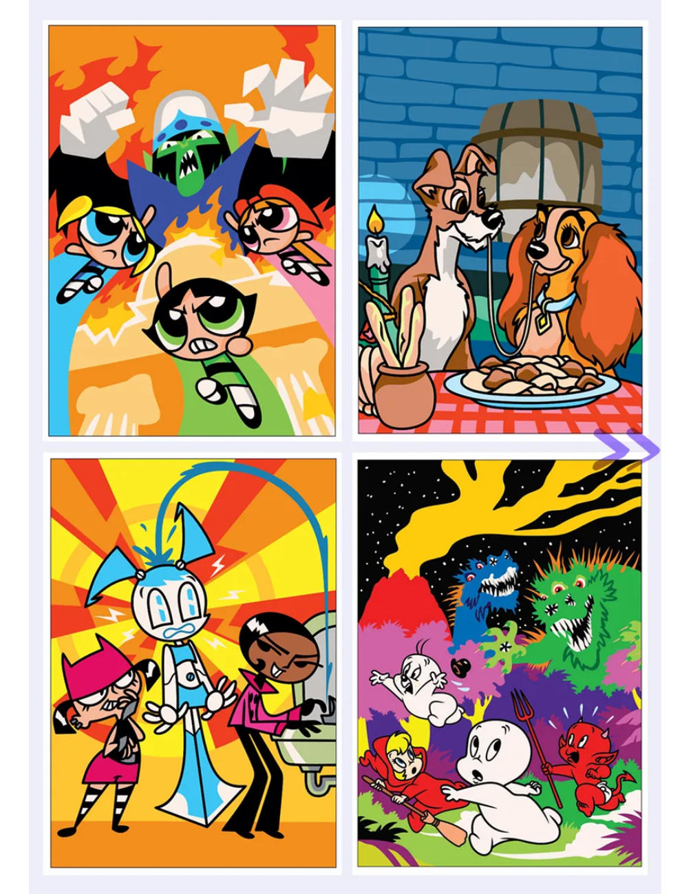Funny Cartoon Mystery Coloring Book PDF – Color by Number | Kids Cartoon Coloring Pages | Digital Download