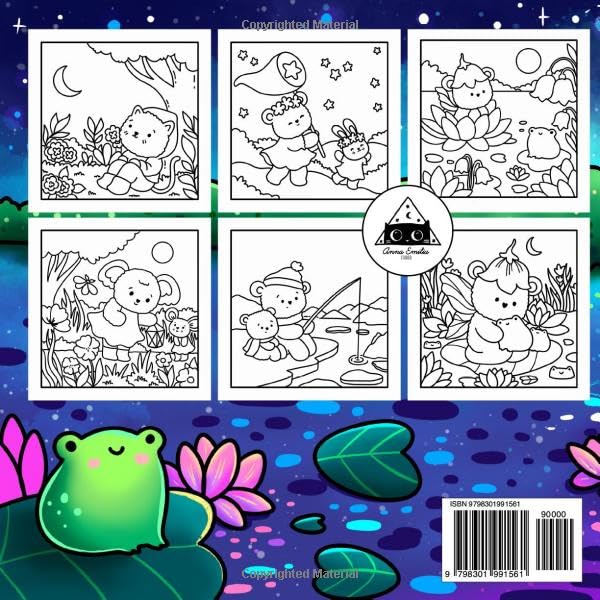 Sweet Night: A Hand-Drawn Coloring Book for All Ages – 42 Magical Illustrations of Starry Skies, Cute Animals, and Peaceful Night Scenes: Relax and ... Perfect for Coloring Enthusiasts of All Ages