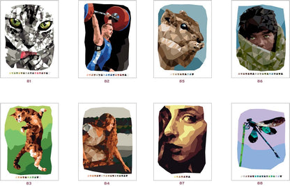 Mystery Coloring – Magic Triangles | Geometric Color-by-Code Art