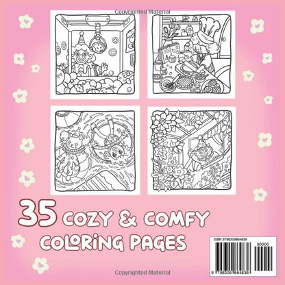 Clown Moments: Creepy-Cute Coloring Book for Adults and Teens Featuring Cozy Spaces and Activities for Relaxation