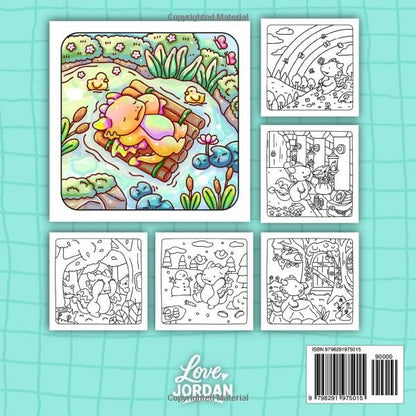 Spend the Day with Dragon: A Cute & Cozy Coloring Book for Adults and Teens Featuring Whimsical Scenes, Relaxing Moments, and Fantasy Fun for Stress Relief