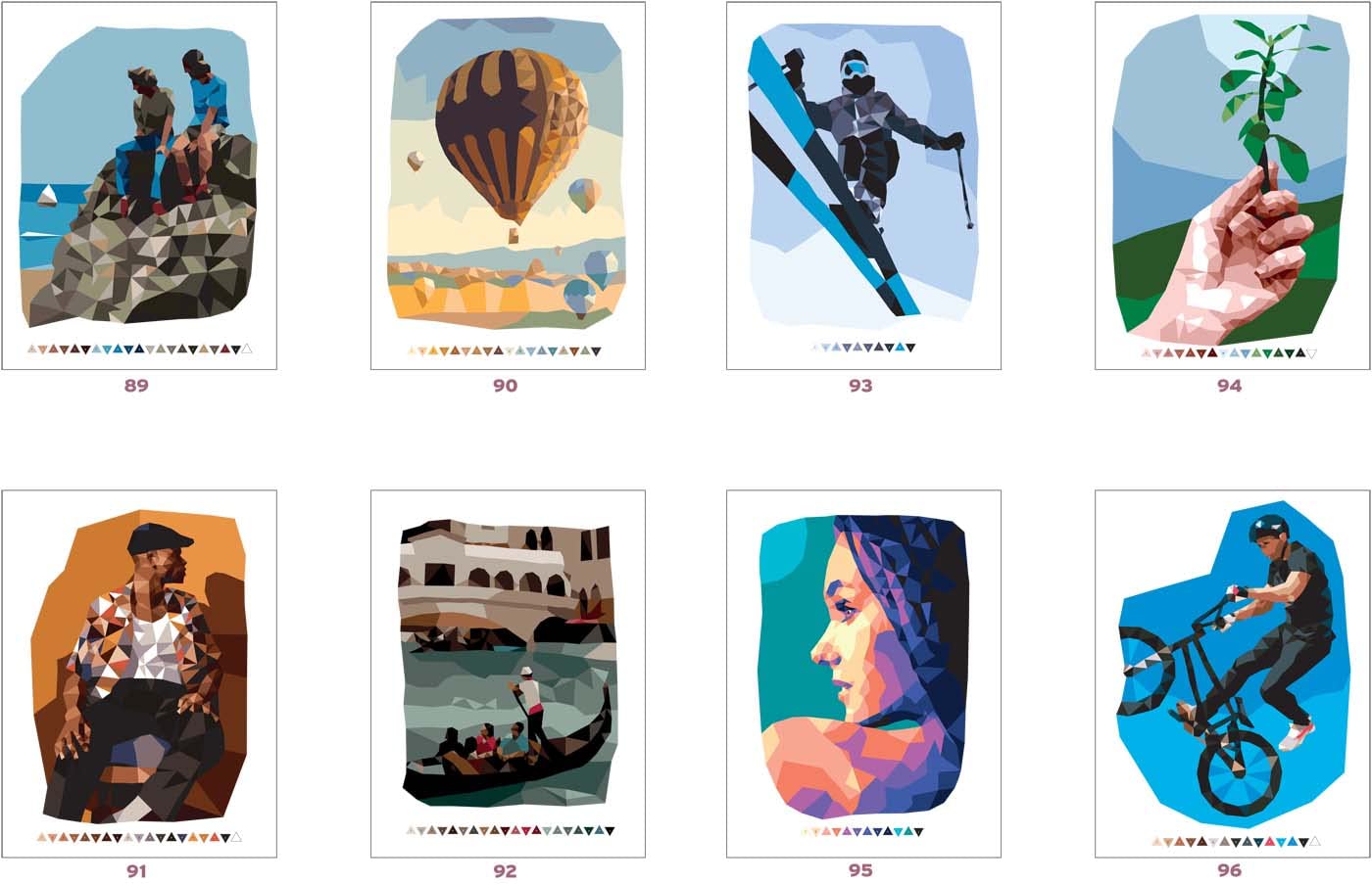 Mystery Coloring – Magic Triangles | Geometric Color-by-Code Art