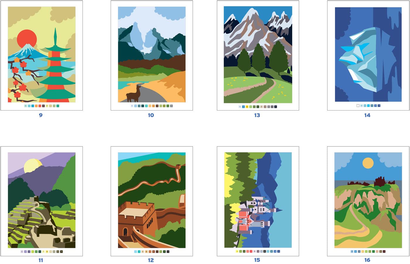 Mystery Coloring – Around the World | Color by Number & Letter Reveal