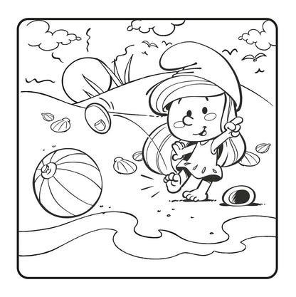Smurfs Cozy Coloring Book | Cute Cartoon Coloring Pages | Printable PDF Coloring Book for Adults & Teens | Instant Digital Download