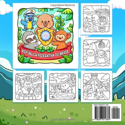 Cozy Brazil: Cute & Comfy Coloring Book for Adults and Teens Featuring Adorable Characters and Cozy Brazilian Vibes for Relaxation and Stress Relief
