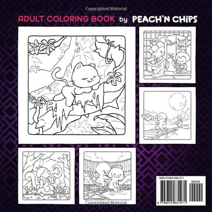 COMFY FRIENDS: Cute Coloring Book for Adults Featuring Bold and Tasteful Designs for Stress Relief and Relaxation (not for kids)