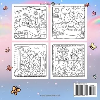 Cat Bestie: Cozy Coloring Book for Adults and Teens Featuring Comfy Life with Cute Cat and Girl Moments