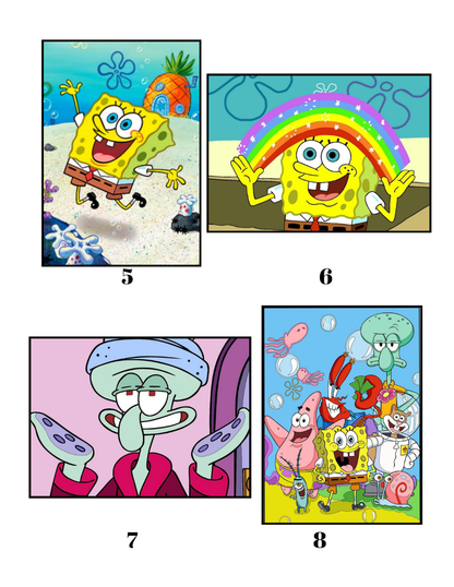 SpongeBob Mystery Coloring Book (PDF) – Color by Number Printable for Kids & Adults