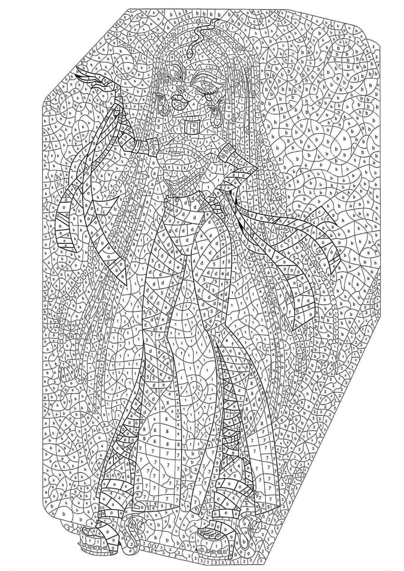 Monster High Inspired Color by Number | Gothic Fashion Doll Coloring Pages | Printable PDF | Instant Digital Download