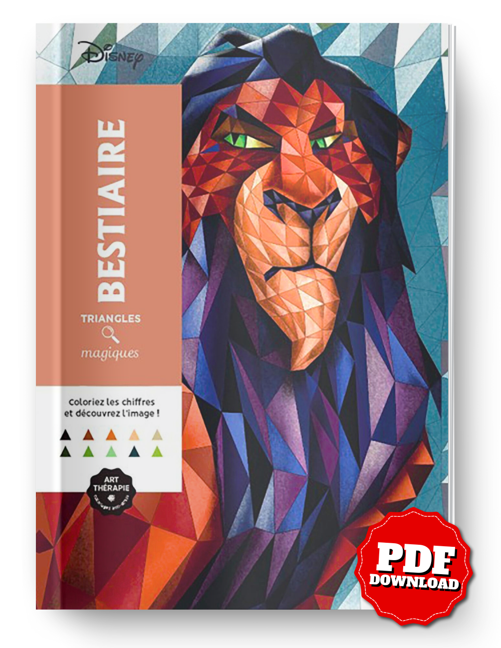 Disney Magical Triangles – Bestiary Color by Number Coloring Book