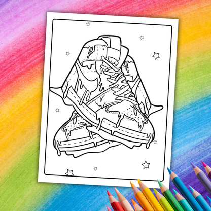 FREE Sneaker Coloring Book | 22 Printable Pages for Sneakerheads & Kids