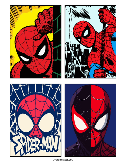Spider-Man Mystery Color By Number Book | Printable PDF | Color by Number | Instant Digital Download
