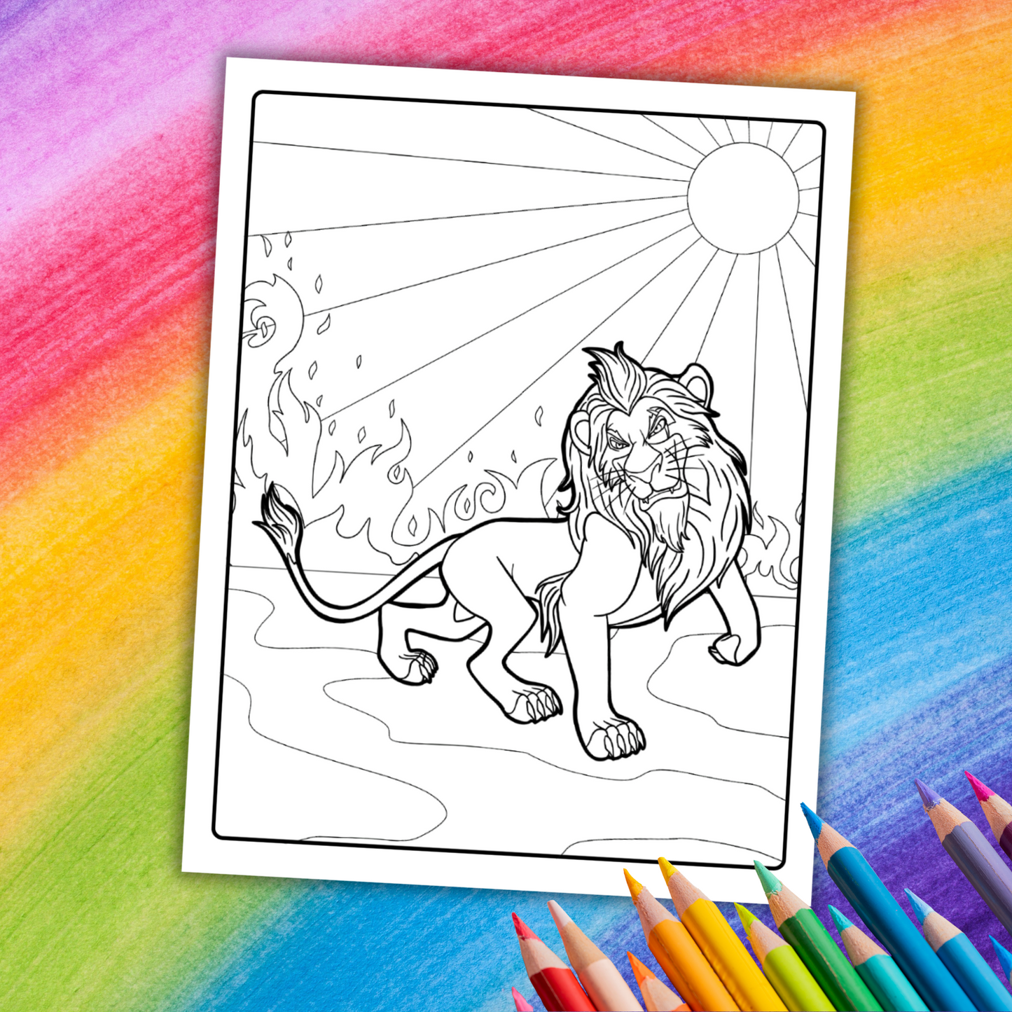 Lion King Coloring Book | 29 Printable Pages of Adventure