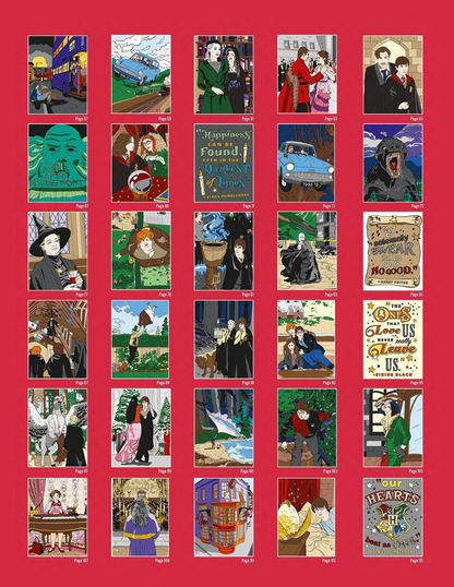 Harry Potter Mystery Color by Number | Wizarding World Coloring Book | Printable PDF | Magical Mystery Coloring Pages | Instant Download