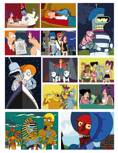 Futurama Mystery Color by Number Coloring Book | Cartoon Coloring Pages | Printable PDF | Digital Download