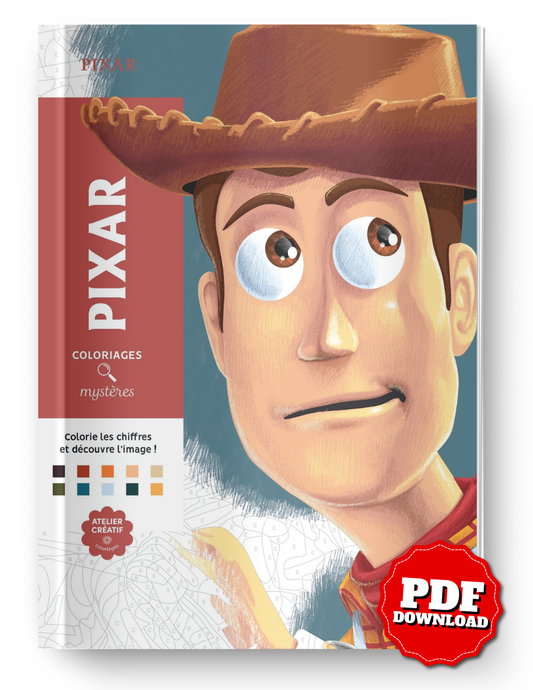 Pixar Mystery Coloring Book – 100 Hidden Images to Reveal | Adult Coloring PDF