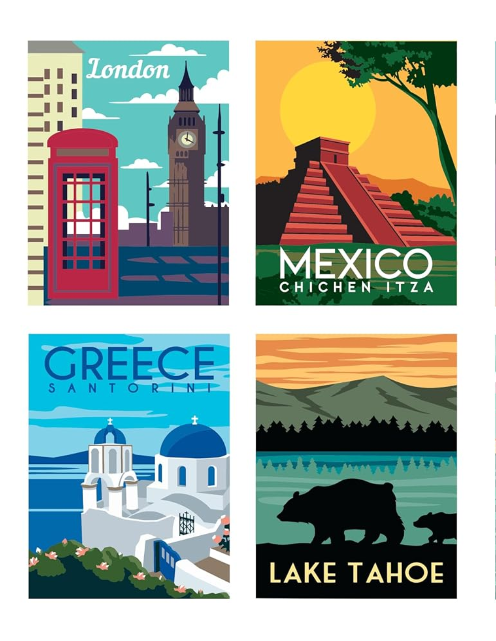 Amazing Travel Mystery Coloring Book | 40 Mystery Coloring Pages | Color by Number | Printable PDF | Digital Download