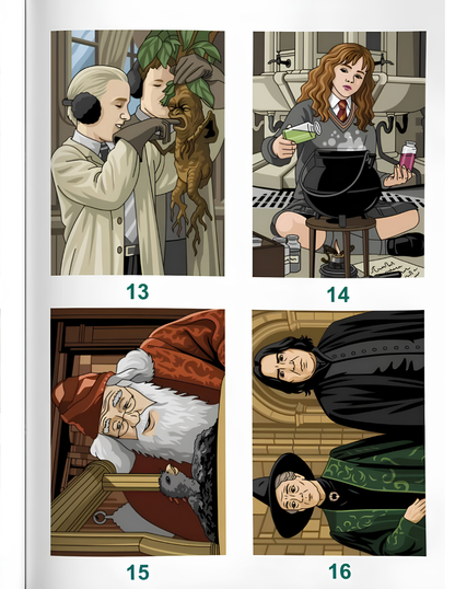 Harry Potter Mystery Coloring Book PDF | Wizard Magic Color by Number | Printable Digital Download