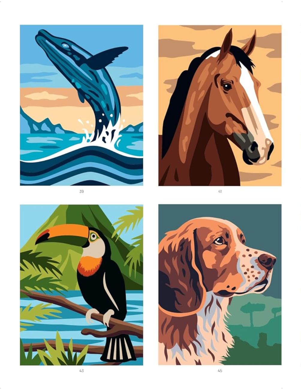 Merveilleux Animaux – Mystery Coloring Book PDF | 40 Animal Color by Number Pages