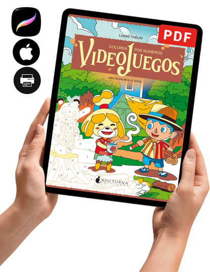 Video Game Color-By-Number PDF – 50+ Iconic Scenes | Printable & iPad Coloring Book