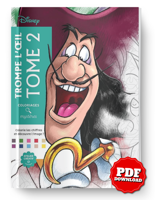 Disney Mystery Coloring Book – Hidden Characters Volume 2 | Printable PDF Download