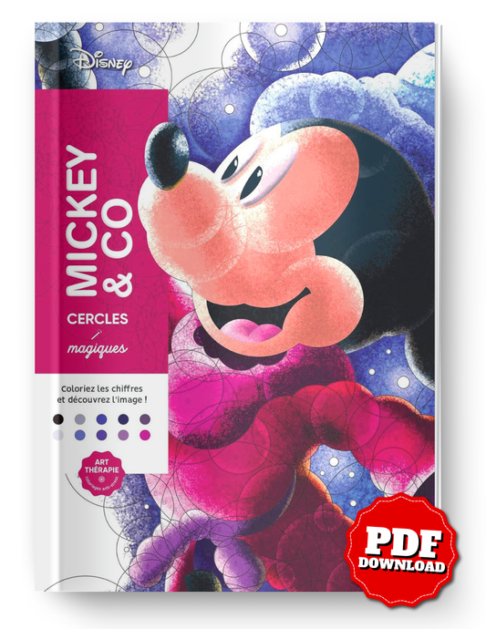 Mickey & Co Magic Circles Mystery Coloring Book | 100 Hidden Images | Printable & iPad Friendly