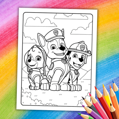 Paw Patrol Coloring Book | 52 Fun Printable Pages for Kids