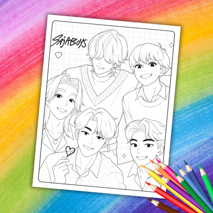 K-Pop Demon Hunters Coloring Book | 30 Printable Pages for Kids & Teens
