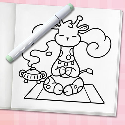 Cozy Animals: Bold and Easy Coloring Book for Adults and Teens with Cute and Simple Characters for Relaxation