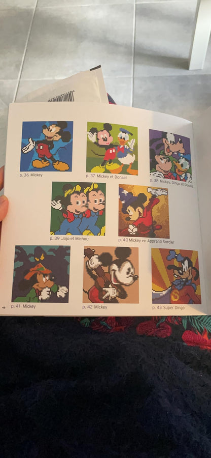 Disney Mickey & Friends – Mystery Squares Pixel Art Coloring Book (40 Pages)