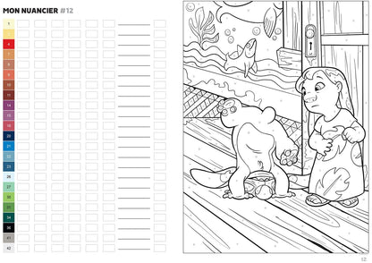 Color by Number – Stitch Adventures | Printable PDF & iPad Coloring Book (50 Pages)