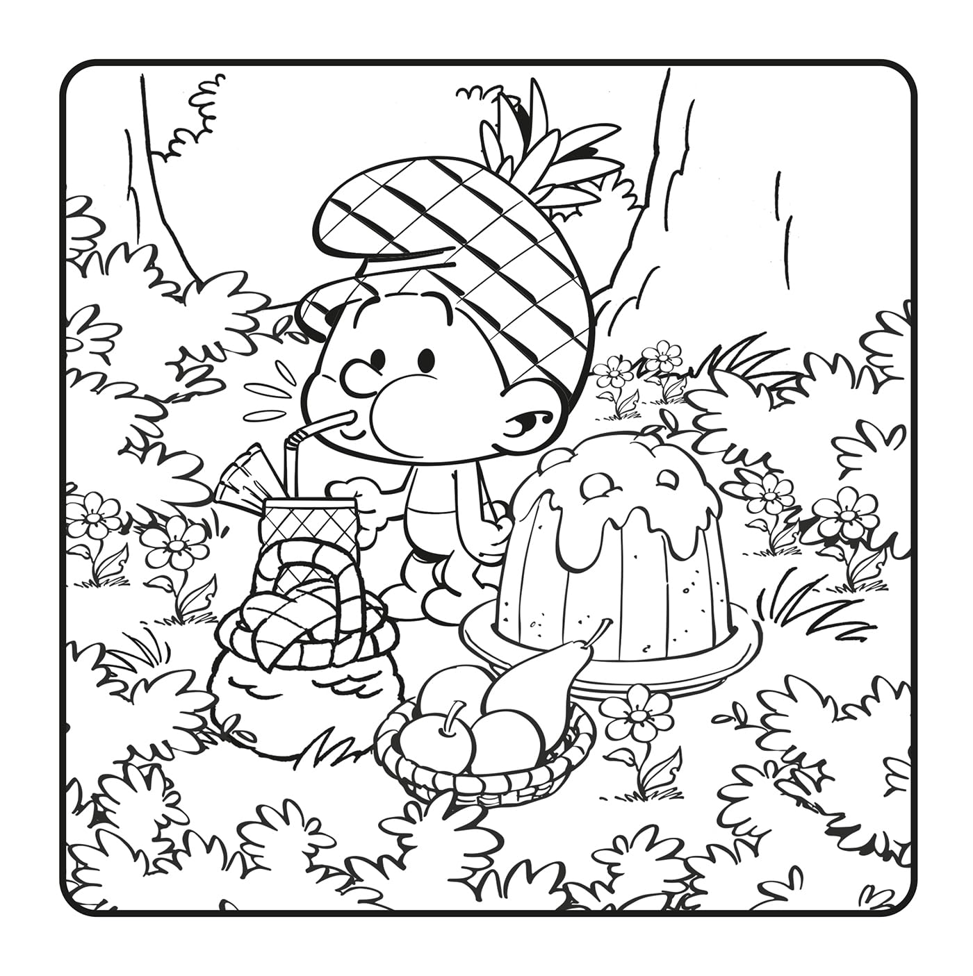 Smurfs Cozy Coloring Book | Cute Cartoon Coloring Pages | Printable PDF Coloring Book for Adults & Teens | Instant Digital Download