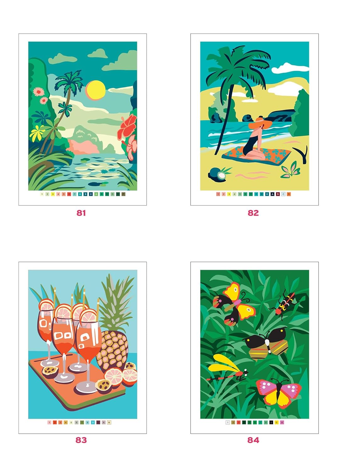 Mystery Coloring – Tropics | Color by Number & Letter Reveal