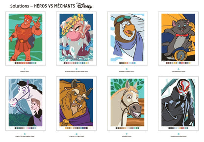 Disney Mystery Coloring Book – Heroes vs Villains (Optical Reveal) | Printable PDF Download