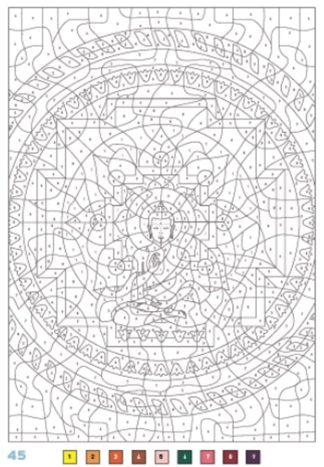 Mystery Coloring – Mandalas | Relaxing Color-by-Code Designs