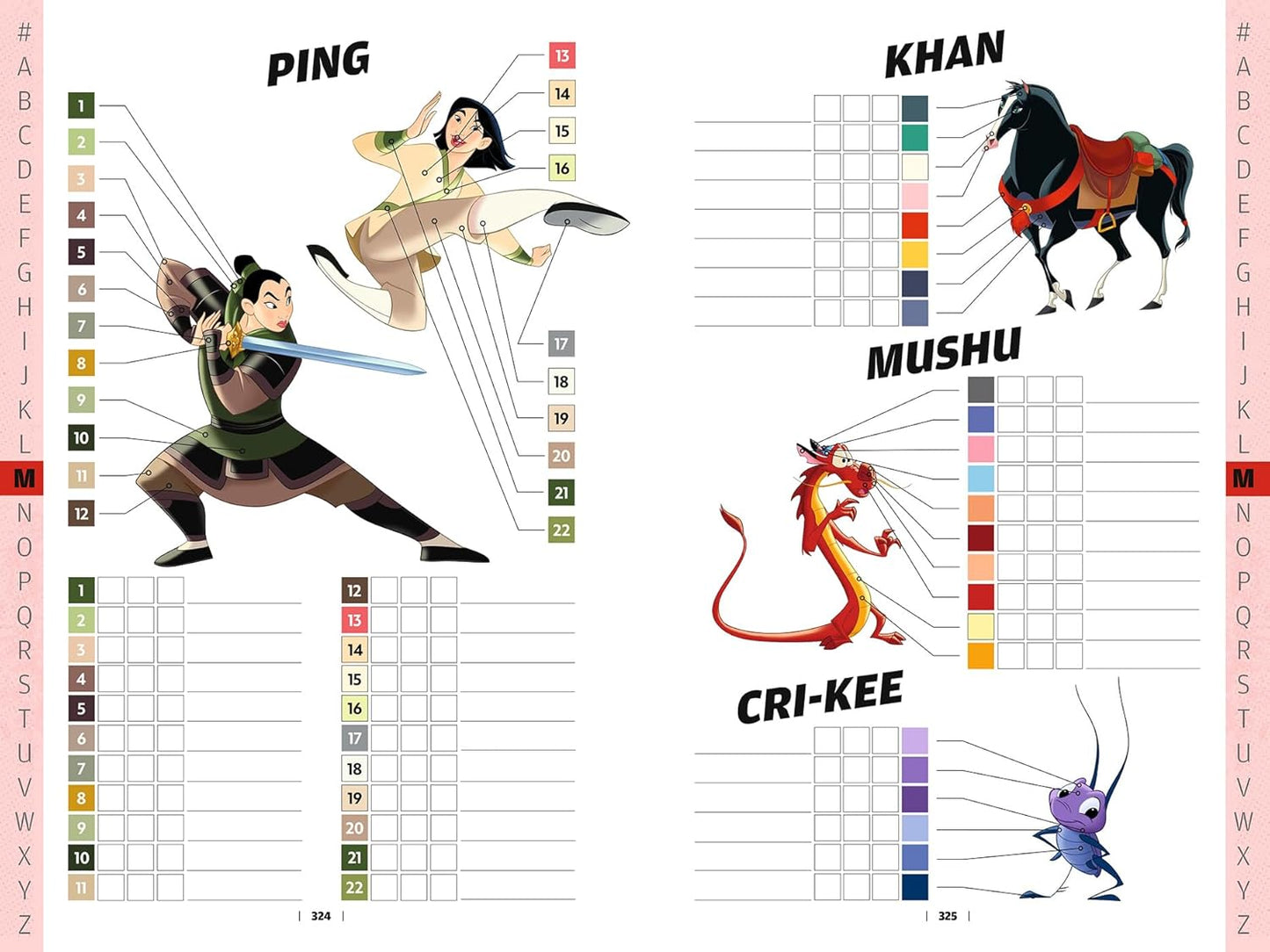 Disney Mystery Coloring Companion Book – Character Color Palette Guide | Printable PDF Download