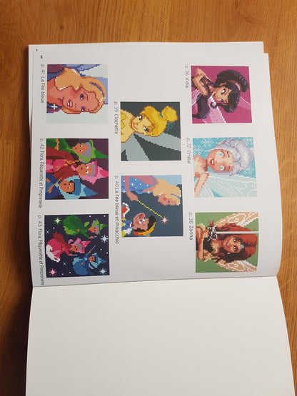 Disney Princesses & Fairies – Magic Squares Pixel Art Coloring Book