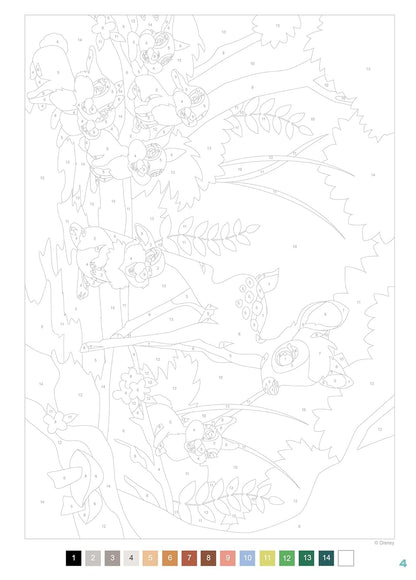 Disney Classic Characters – Color by Number Coloring Book