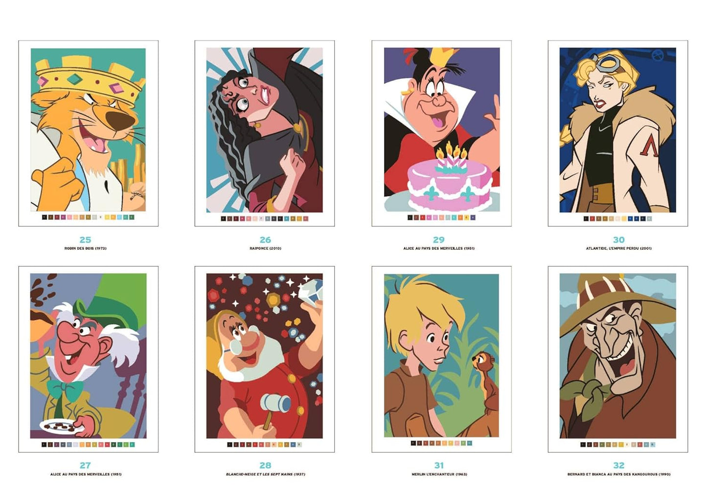 Disney Mystery Coloring Book – Heroes vs Villains (Optical Reveal) | Printable PDF Download