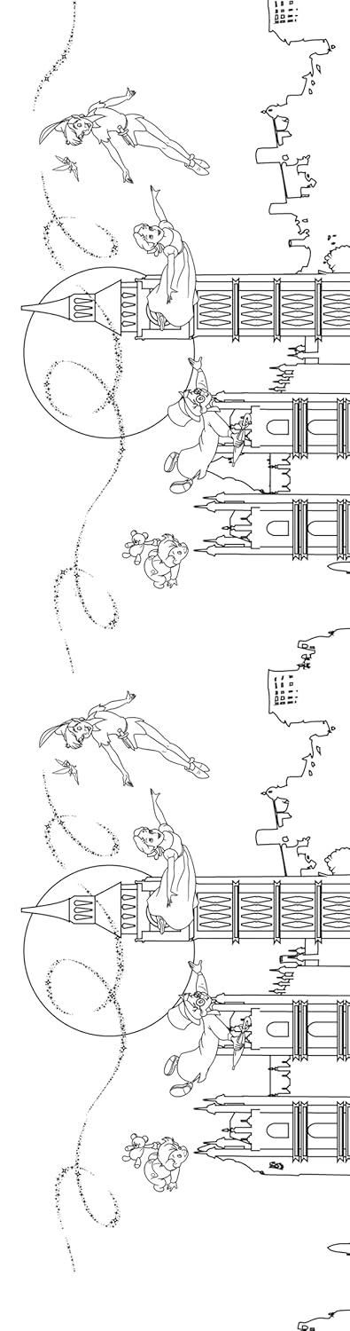 Cute Characters Coloring Bookmarks – 40 Printable Border-Style Designs (PDF)