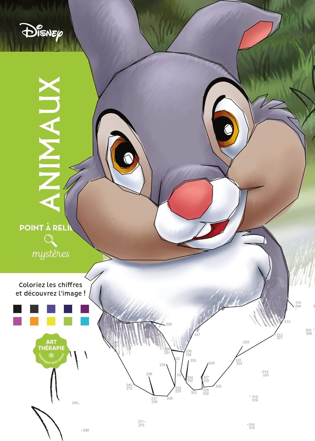 Disney Animals Dot-to-Dot Coloring Book – Mystery Color by Number (PDF Download)