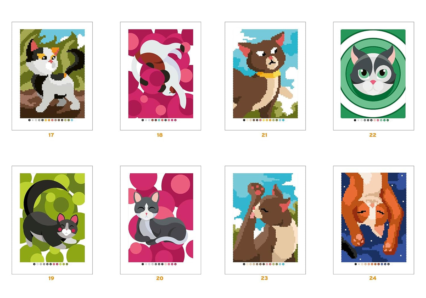 Magic Circles – Cats | Mystery Coloring Book