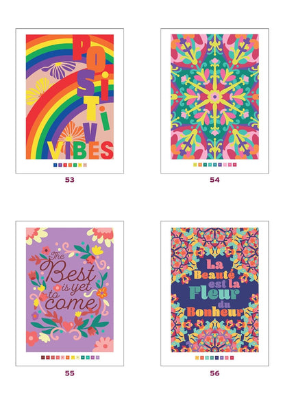 Mystery Color-by-Number – Positive Thoughts & Good Vibes Coloring Book (PDF)