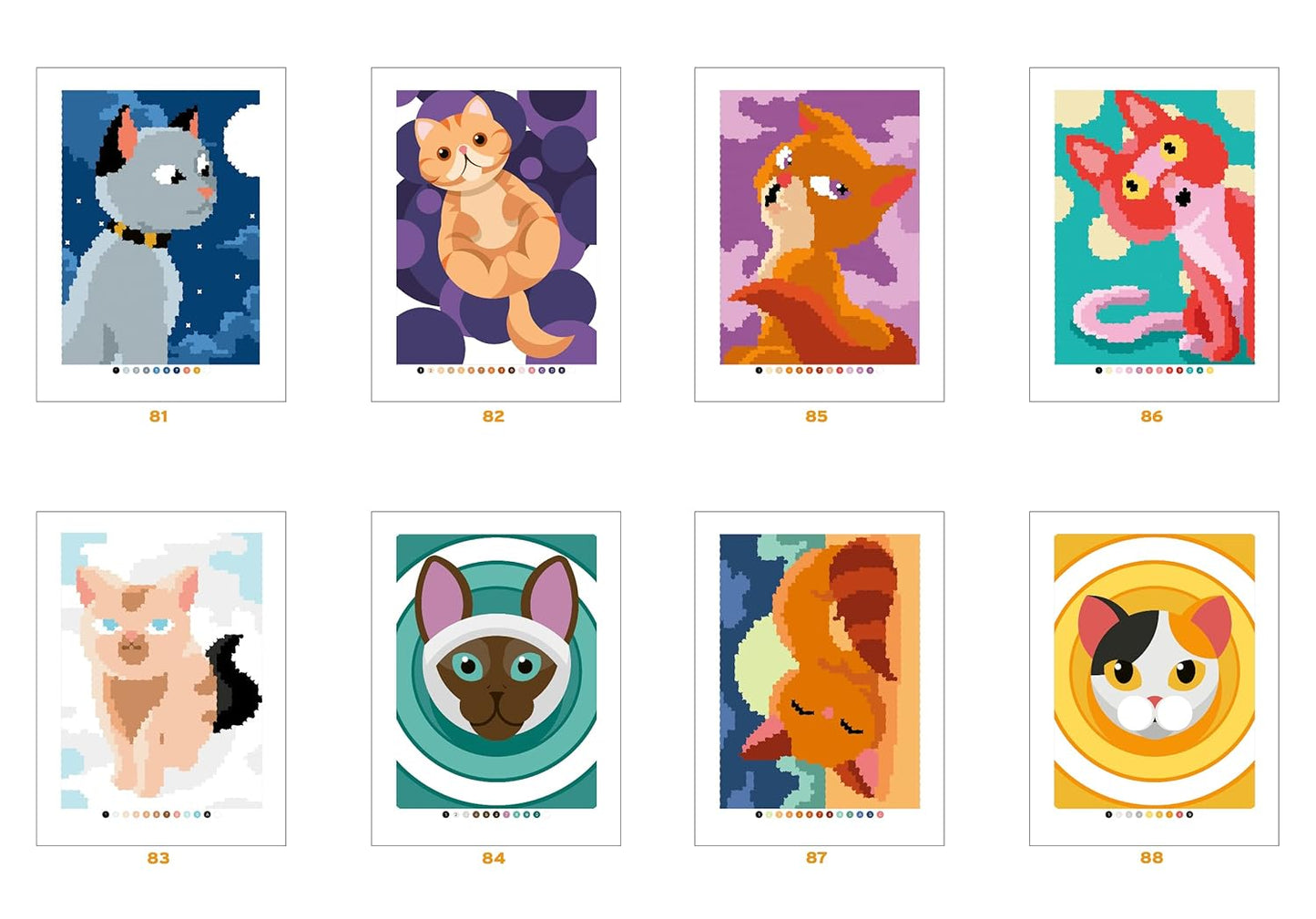 Magic Circles – Cats | Mystery Coloring Book