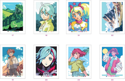 Mystery Coloring – Manga Edition | 100 Pages | Printable & iPad Coloring