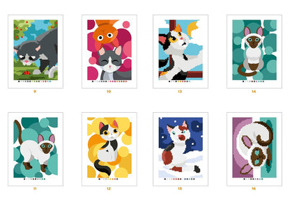 Magic Circles – Cats | Mystery Coloring Book