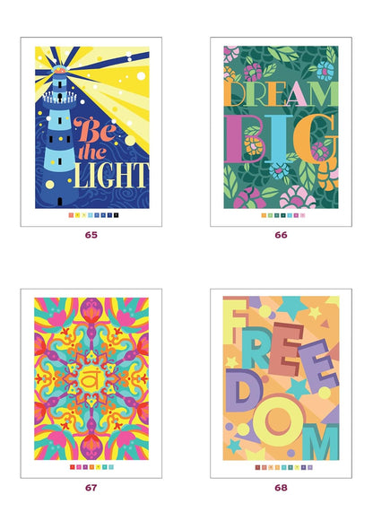 Mystery Color-by-Number – Positive Thoughts & Good Vibes Coloring Book (PDF)