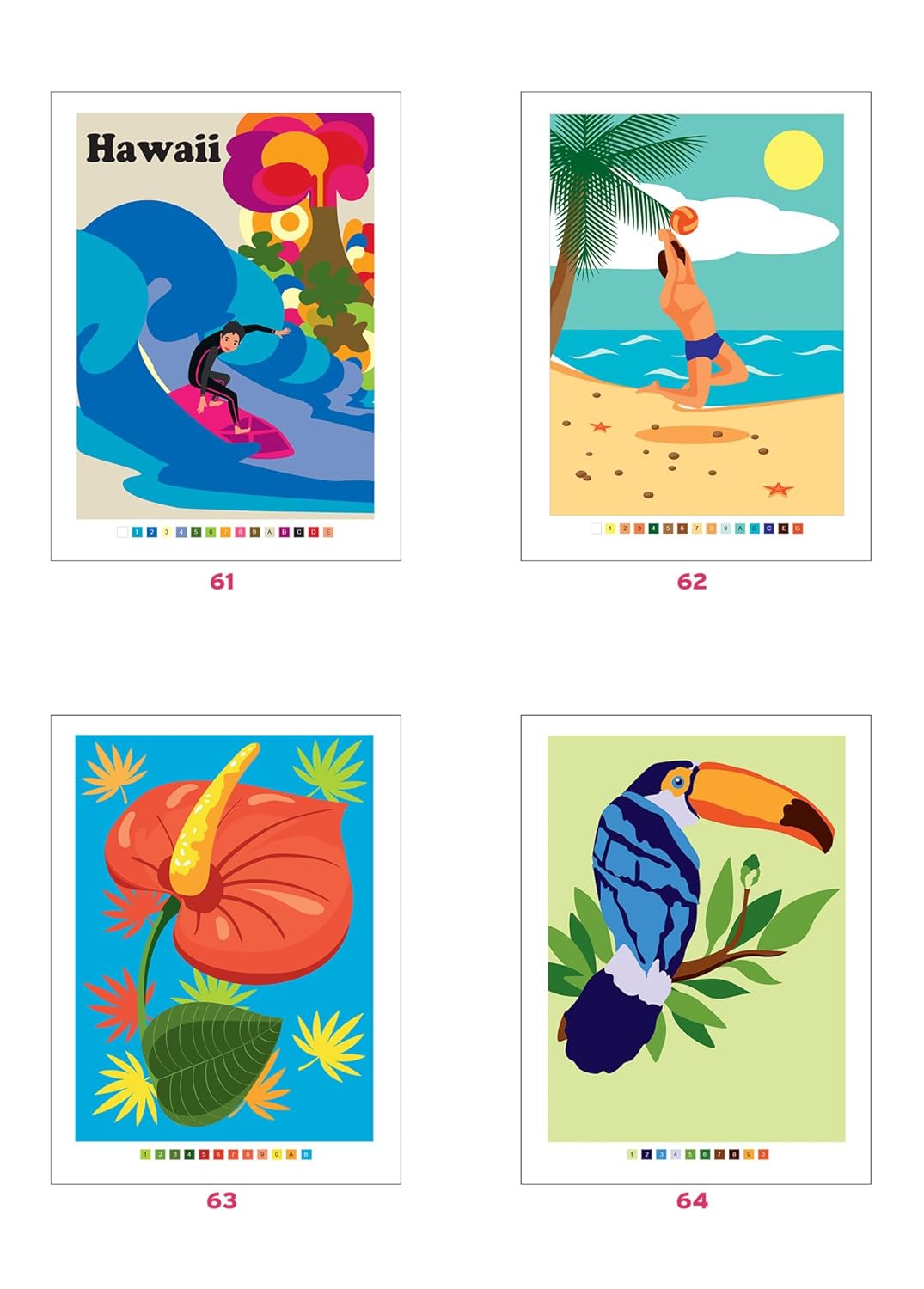 Mystery Coloring – Tropics | Color by Number & Letter Reveal