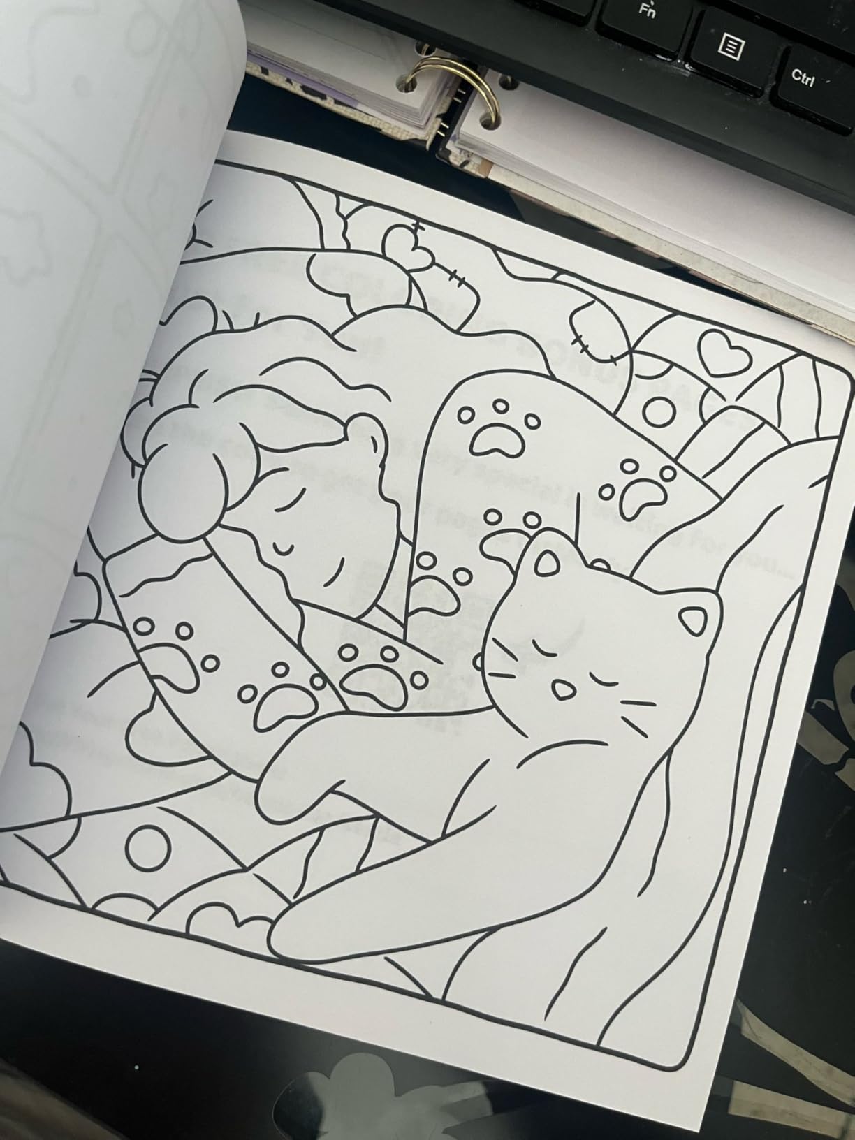 Cat Bestie: Cozy Coloring Book for Adults and Teens Featuring Comfy Life with Cute Cat and Girl Moments