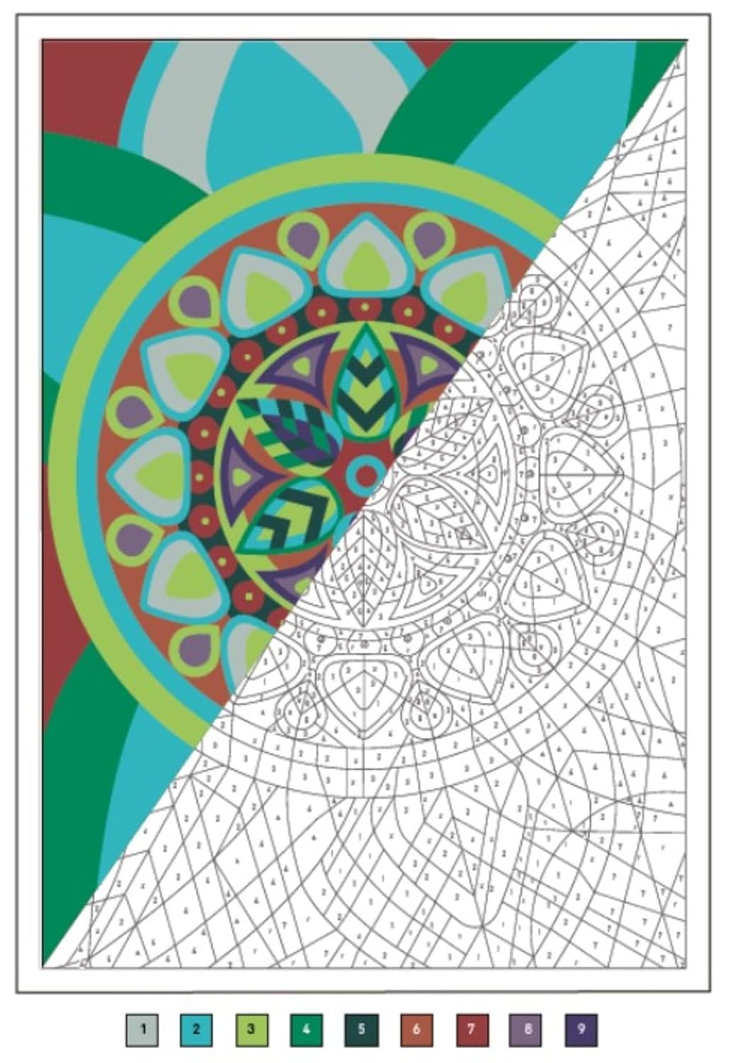 Mystery Coloring – Mandalas | Relaxing Color-by-Code Designs